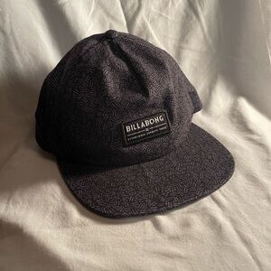 Billabong Black Snap-Back Hat Adjustable